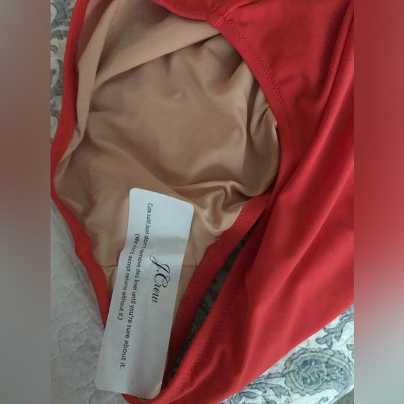 NWT J Crew Bathing Suit One Shoulder Scalloped One Piece Bathing Suit  XL - Picture 5 of 7